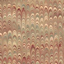 Hand Marbled Paper Combed Pattern in Tans ~ Berretti Marbled Arts